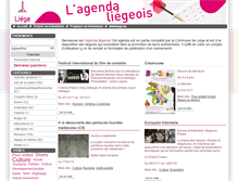 Tablet Screenshot of agenda.liege.be